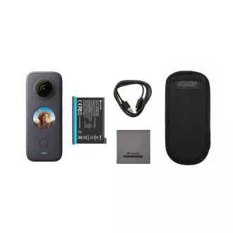 Insta360 ONE X2 akční outdoorová kamera, vodotěsná, dvojice 360° objektivů, 30 fps, ovládání hlasem