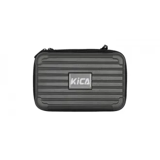 KiCA Pro masážní pistole, dotykový displej, 3 režimy, 3 hlavice, dvojí penetrace, z leteckého hliníku, šedá