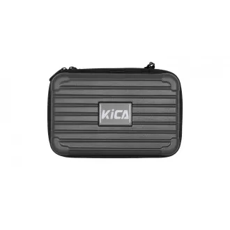 KiCA Pro masážní pistole, dotykový displej, 3 režimy, 3 hlavice, dvojí penetrace, z leteckého hliníku, modrá