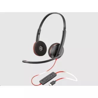 Poly Blackwire 3220 náhlavní souprava, USB-C/A adaptér, stereo (bulk)