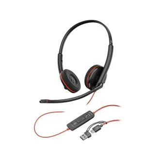 Poly Blackwire 3220 náhlavní souprava, USB-C/A adaptér, stereo (bulk) Poly Blackwire 3220 náhlavní souprava, USB-C/A adaptér, stereo (bulk)