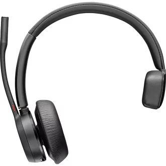 Poly Voyager 4320 MS Teams bezdrátová náhlavní souprava, BT700 USB-A/C adaptér, stereo