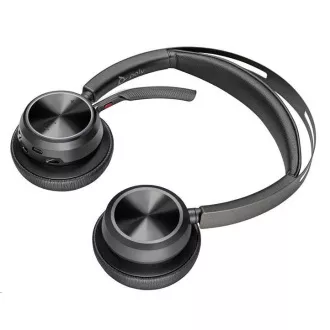 Poly Voyager Focus 2 bezdrátová náhlavní souprava, USB-A/C adaptér, stereo