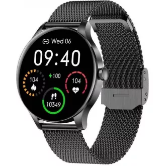Garett Smartwatch Classy zlato-černá, ocel
