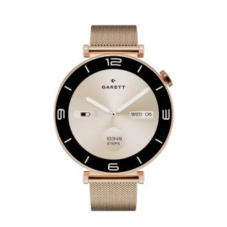 Garett Smartwatch ROSE zlatá, Mesh steel - Použité Garett Smartwatch ROSE zlatá, Mesh steel - Použité
