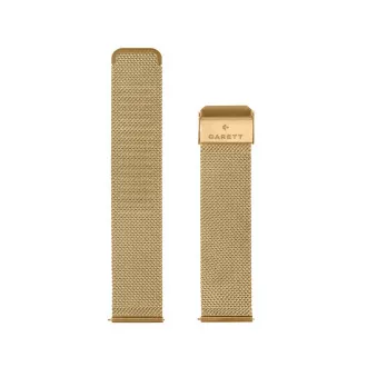 Garett univerzální řemínek 18 mm, zlatý kovový, typ Mesh gold