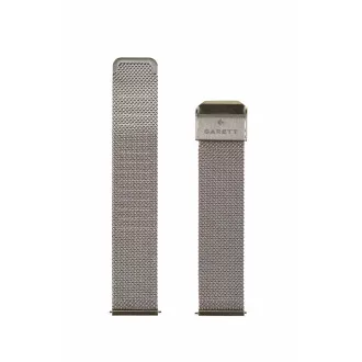 Garett univerzální řemínek 18 mm, stříbrný kovový, typ Mesh
