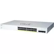 Cisco switch CBS220-24P-4X (24xGbE, 4xSFP+, 24xPoE+, 195W) - REFRESH