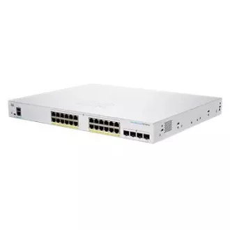 Cisco switch CBS250-24FP-4X (24xGbE, 4xSFP+, 24xPoE+, 370W) - REFRESH