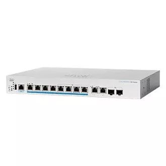 Cisco switch CBS350-8MP-2X-UK (8x2, 5GbE, 2x10GbE/SFP+ combo, 8xPoE+, 4xPoE++, 240W) - REFRESH