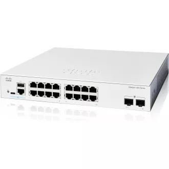 Cisco Catalyst switch C1300-16T-2G (16xGbE, 2xSFP, fanless) Cisco Catalyst switch C1300-16T-2G (16xGbE, 2xSFP, fanless)