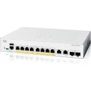 Cisco Catalyst switch C1300-8P-E-2G (8xGbE, 2xGbE/SFP combo, 8xPoE+, 60W, fanless)