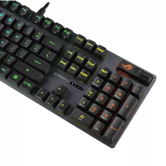 ASUS klávesnice ROG STRIX SCOPE II, mechanická, drátová, ROG RX RED / PBT, US