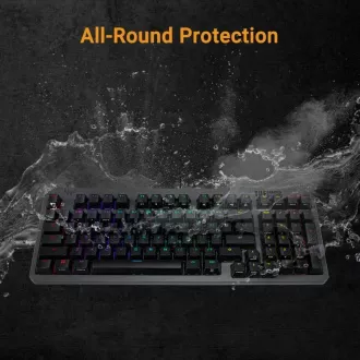 ASUS klávesnice TUF Gaming K3 GEN II, mechanická, CZ/SK, šedá