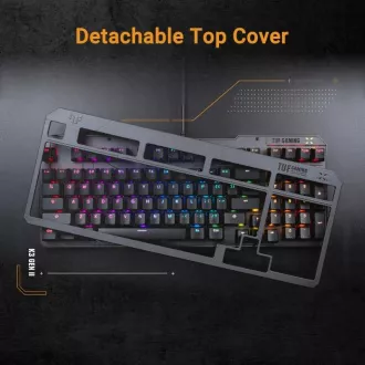 ASUS klávesnice TUF Gaming K3 GEN II, mechanická, US, šedá