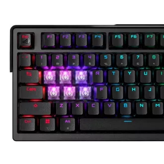 ASUS Klávesnice ROG Azoth Extreme, Mechanická, Bezdrátová BT, RF 2.4GHz, US, černá
