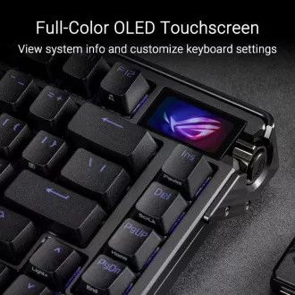 ASUS Klávesnice ROG Azoth Extreme, Mechanická, Bezdrátová BT, RF 2.4GHz, US, černá