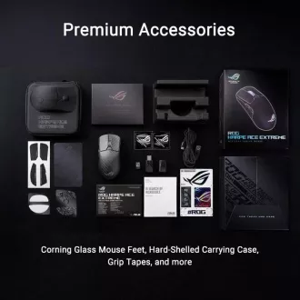 ASUS Herní myš ROG Harpe Ace Extreme, Bezdrátová BT, RF 2.4GHz, černá