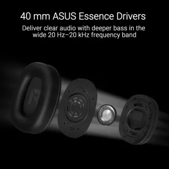 ASUS sluchátka TUF Gaming H1 GEN II, Drátový Herní Headset, černá