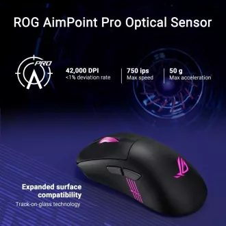 ASUS myš ROG Keris II Origin, bezdrátová herní myš, černá