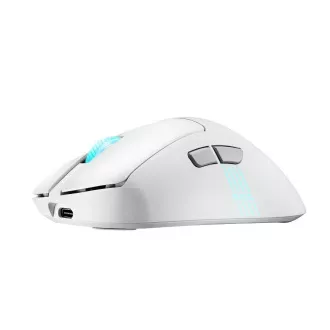 ASUS myš ROG Keris II Origin, bezdrátová herní myš, bílá