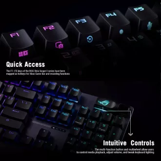 ASUS klávesnice ROG STRIX SCOPE II X, mechanická, drátová, ROG NX Snow V2, CZ/SK