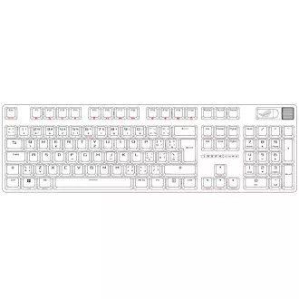 ASUS klávesnice ROG STRIX SCOPE II X, mechanická, drátová, ROG NX Snow V2, CZ/SK