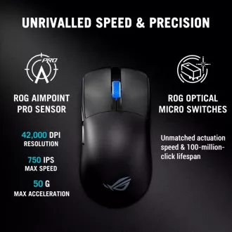 ASUS Herní myš ROG Harpe II Ace, Bezdrátová, černá