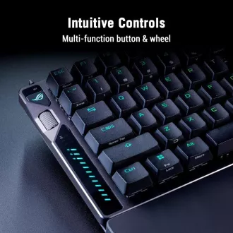 ASUS Klávesnice ROG Falcata, Mechanická, Bezdrátová, ARGB, černá