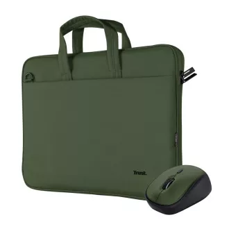 TRUST Sada brašna na notebook 16" Notebook Bag + Bezdrátová Myš, zelená TRUST Sada brašna na notebook 16" Notebook Bag + Bezdrátová Myš, zelená
