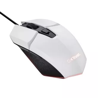 TRUST myš GXT 109W FELOX Gaming Mouse, optická, USB, bílá