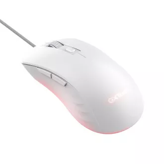 TRUST herní myš GXT 924W YBAR+ Gaming Mouse, optická, USB, bílá