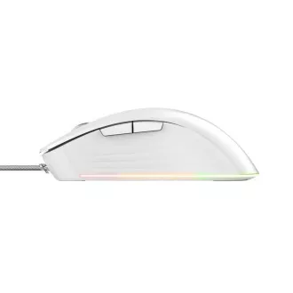 TRUST herní myš GXT 924W YBAR+ Gaming Mouse, optická, USB, bílá