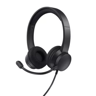 TRUST sluchátka s mikrofonem Ayda PC headset, USB, EKO Produkt, Noise-Cancelling