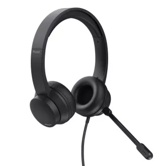 TRUST sluchátka s mikrofonem Ayda PC headset, USB