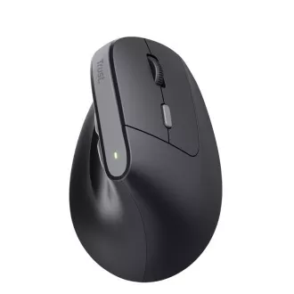 TRUST myš Bayo II Ergonomická vertikální myš, Bezdrátová, černá