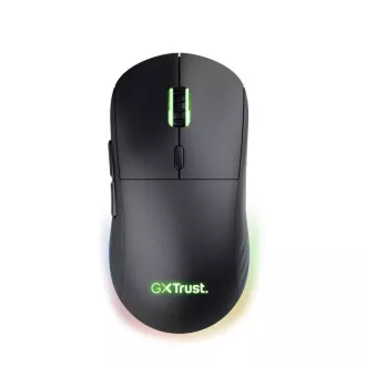 TRUST myš GXT927 Redex+ Gaming Mouse, Bezdrátová, optická, RGB, černá