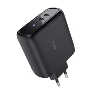 TRUST nabíječka MAXO 65W, 2x USB-C, černá
