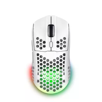 TRUST bezdrátová myš GXT 929W Helox Lightweight, RGB, Bílá