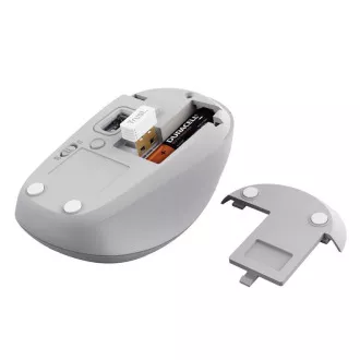 TRUST Myš YVI+, Bezdrátová, Eco, bílá - bluetooth + wifi