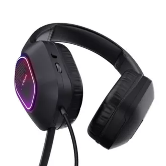 TRUST Herní sluchátka GXT 416 ZIROX, LED, USB, 3.5mm Jack, černá