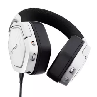 TRUST Herní sluchátka GXT 493W Carus, Bluetooth, 2.4GHz, bílá