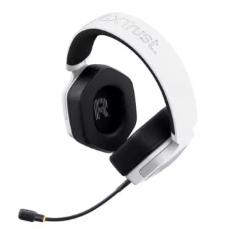 TRUST Herní sluchátka GXT 493W Carus, Bluetooth, 2.4GHz, bílá