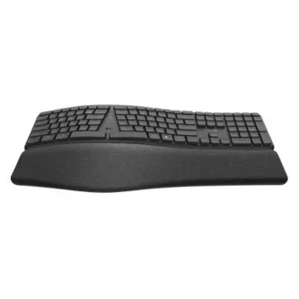 TRUST klávesnice Keyra, Ergonomická, Bezdrátová, US, černá