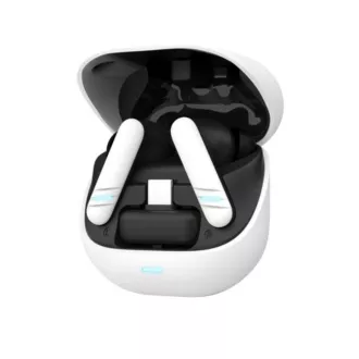 TRUST sluchátka GXT 409 Oxxie, špunty, Bluetooth, RF 2.4GHz, USB-C Přijímač, bílá