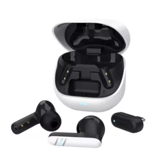 TRUST sluchátka GXT 409 Oxxie, špunty, Bluetooth, RF 2.4GHz, USB-C Přijímač, bílá