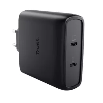 TRUST GaN Nabíječka MAXO 100W 2-Port, USB-C, černá