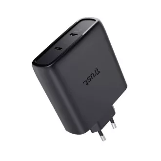 TRUST GaN Nabíječka MAXO 100W 2-Port, USB-C, černá