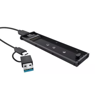 TRUST Externí box pro M.2 SSD, USB-C 3.2 Gen2, M.2 2280, černá