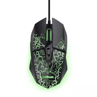 TRUST Myš GXT 113 Felox, Drátová USB, RGB, černá